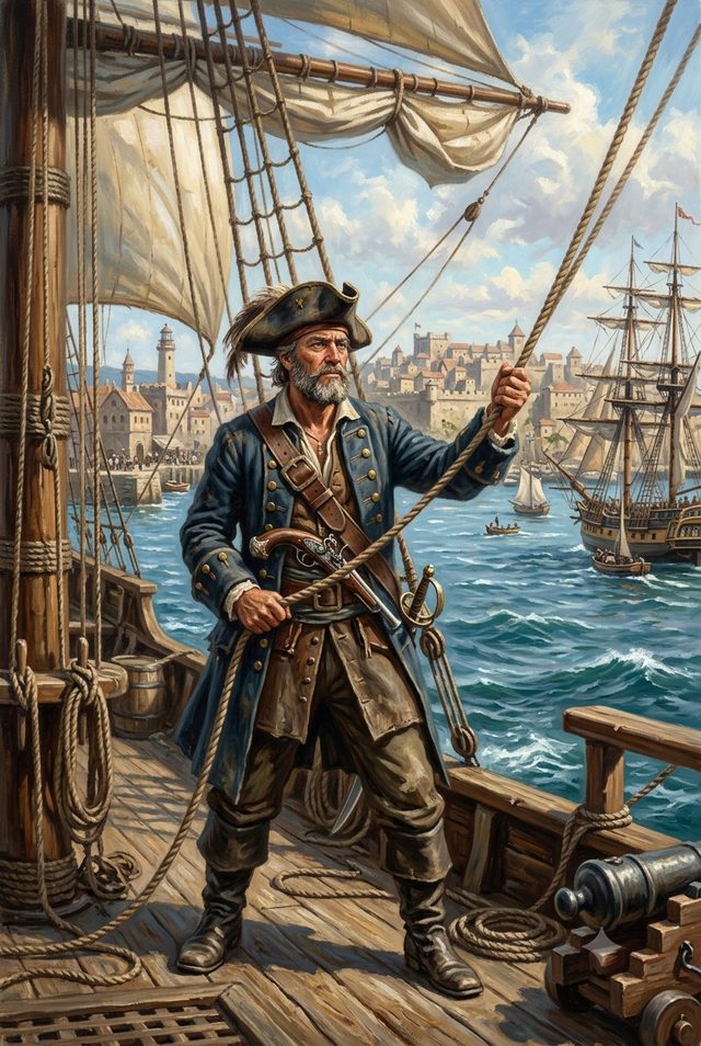 Age of sail setting for an AI tabletop RPG — tall ships, ports, and open ocean